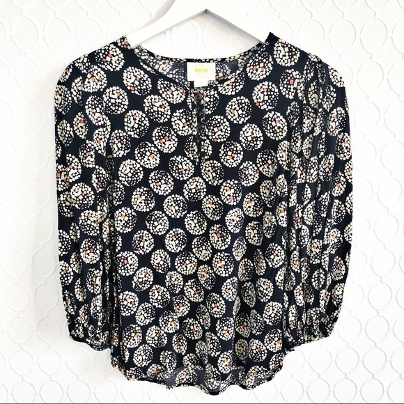 Anthropologie Maeve Confetti Ball Blouse SZ 6 - Picture 2 of 7